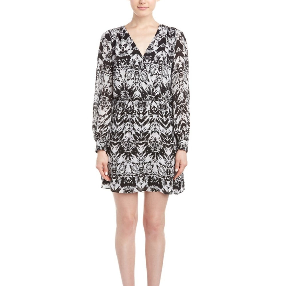Parker Lila Long Sleeve Silk Dress